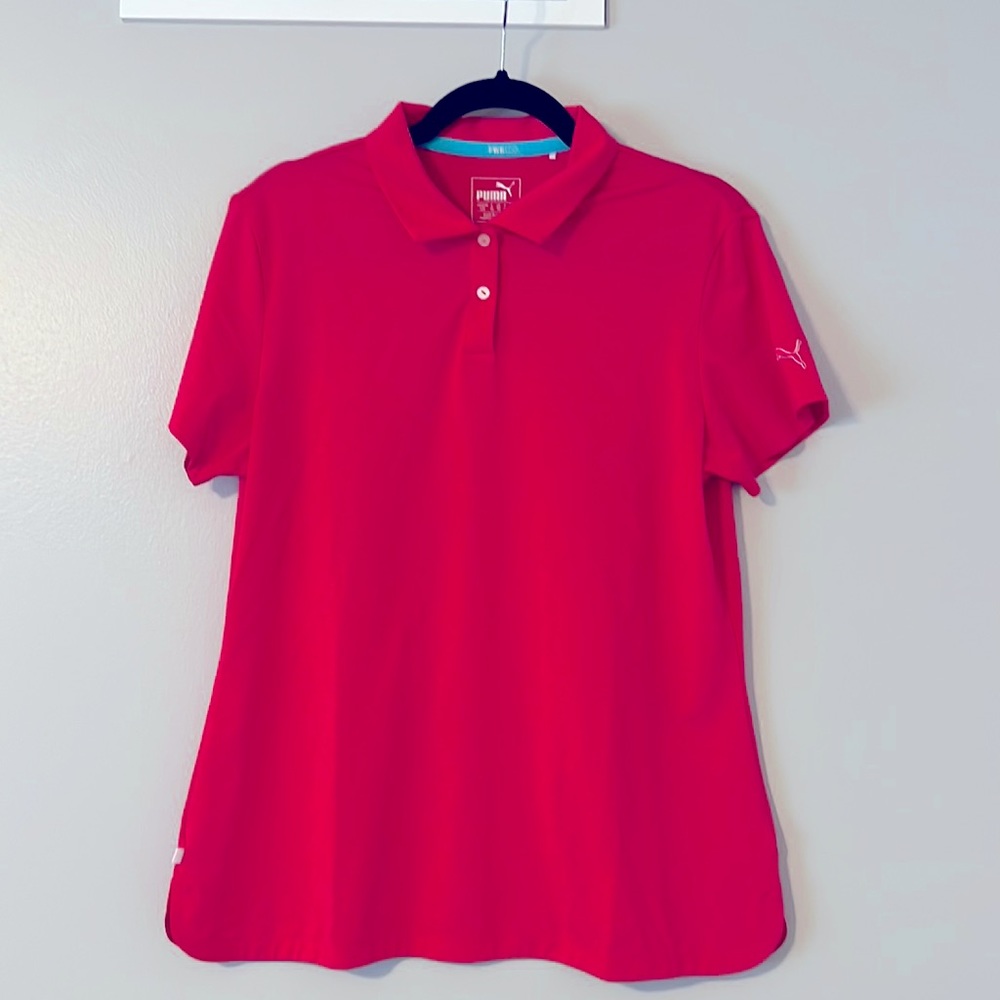 PUMA Women’s Golf Polo Red Size Large
